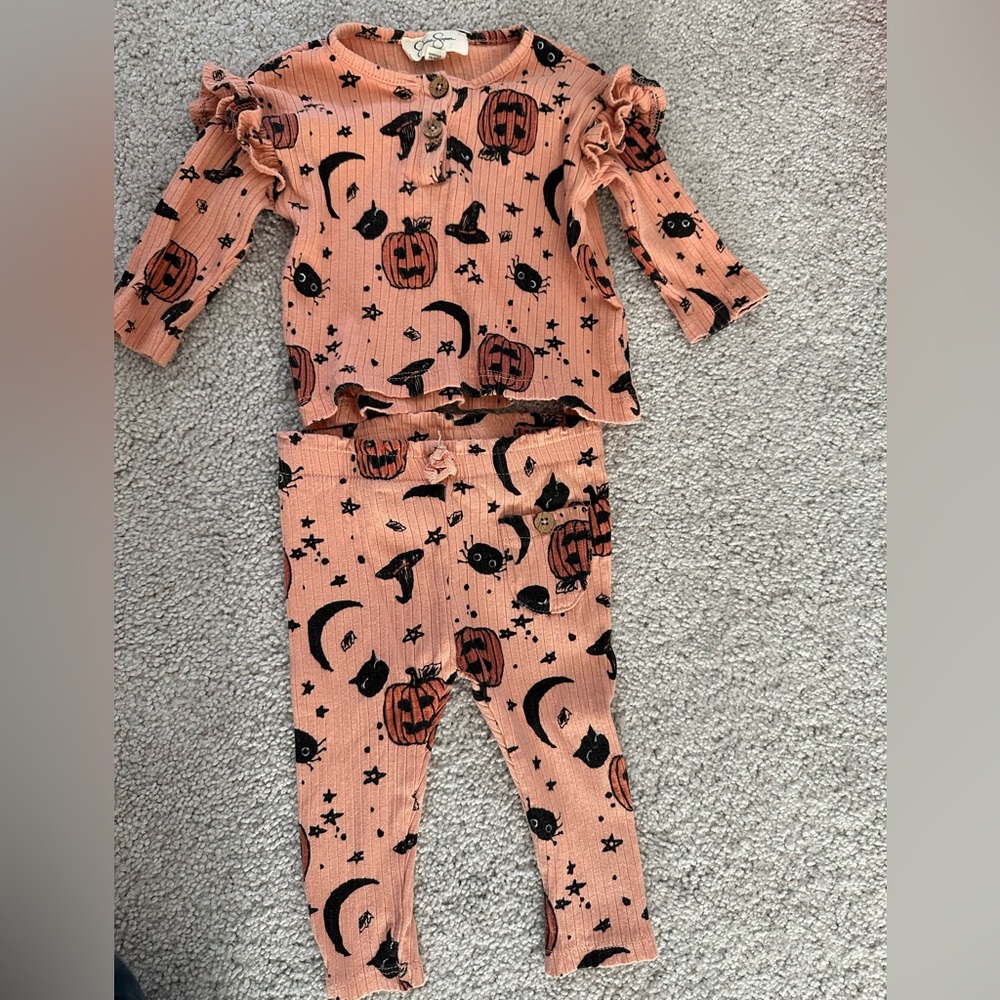 Jessica Simpson Kids Halloween Pumpkin Costume - Orange and Black